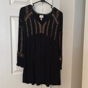 Black long sleeve dress